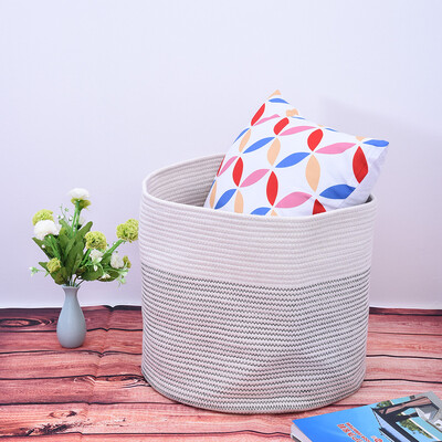 

Siaonvr Cotton Thread Basket Home Finishing Storage Basket