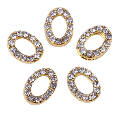 

5pcs Fashion Geometry Shape Glitter Charm Rhinestones Decoration Nail Art