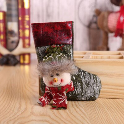

Christmas Stocking Boots Cookies Packaging Bags Candy Muffin Open Top Bag Xmas Gift Festival Stocking Sock Boot Bakery Gift