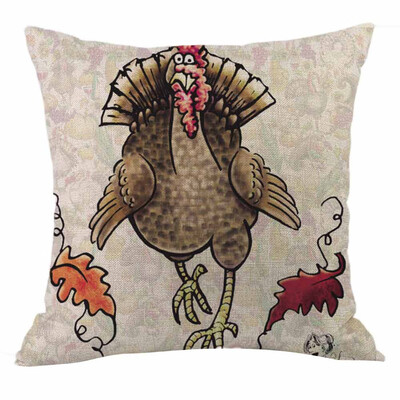

Tailored Happy Thanksgiving Day Throw Pillow Cases Cafe Sofa Cushion Cover Home Decor