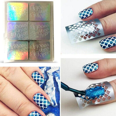 

〖Follure〗Nail Art Transfer Stickers Design Hollow Manicure Tips Decal Decoration