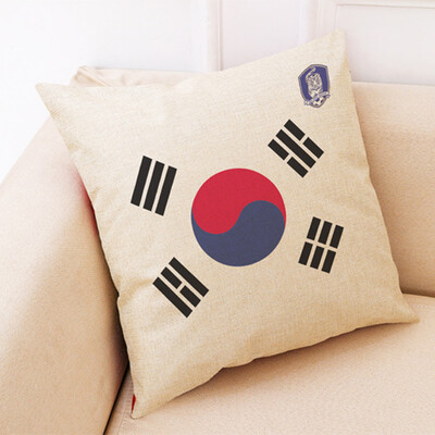 

The 2018 World Soccer Cup Home Decor Cushion Cover Linen Sofa Design Throw Pillow Case Gift Style 32