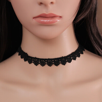 

New Black Lace Short Choker Necklace Girls Punk Elegant Trendy Women Korean Necklace Fashion Jewelry