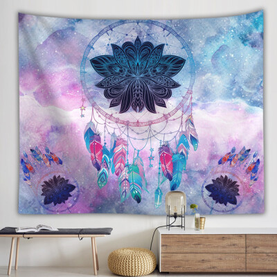 

Gobestart Colorful Dream Catcher Tapestry Bohemia Hippie Wall Hanging Bedspread Dorm Decor