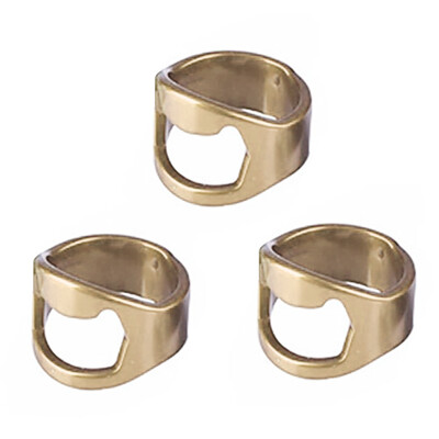 

Toponeto 3PCS Stainless Steel Finger Thumb Ring Bottle Open Opener Bar Beer Tool Gifts