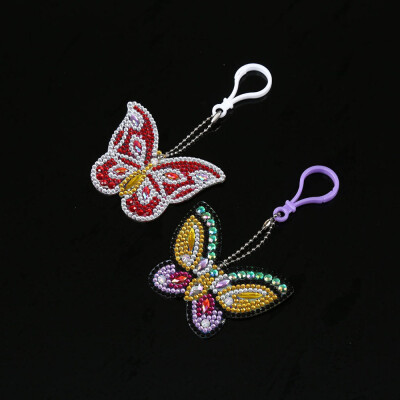 

Diamond Painting Keychain Pendant Special Shaped Butterfly for DIY Art Craft