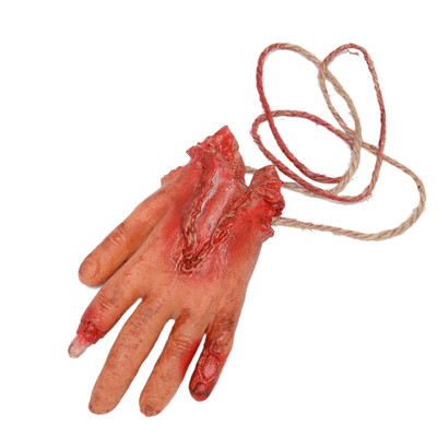 

Halloween Fake Scary Severed Hand Broken Body Parts Simulating Bloody Organ Props for Halloween Vampire Zombie Party Decorations