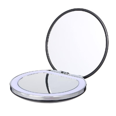 

Cosmetic Mini Portable Pocket LED Makeup Mirror with Light Rechargeable Hand Compact 1X3X Magnifying Makeup Folding Beauty Mirror