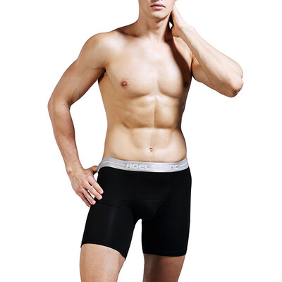 

Mens Sport Gym Boxer Briefs Bulge Pouch Shorts Long Leg Fitness Underwear -3XL