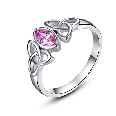 

Exquisite Fashion Sterling Silver jewelry Natural Amethyst Emerald Ruby Gemstone White Gold Wedding Engagement Ring