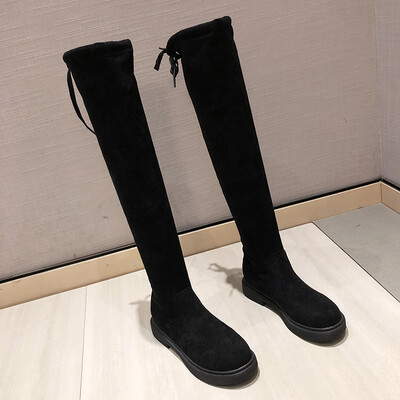 

Long boots show thin autumn high boots elastic boots thin than knee boots thick bottom