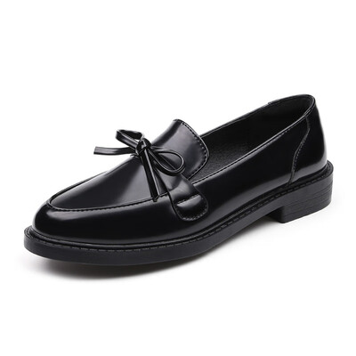 

AA-12 Europe&the United States England single shoes womens fashion simple&thick with thin