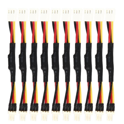 

10pcs 3PIN Reduce PC Fan Speed Noise Extension Resistor Cable Wire