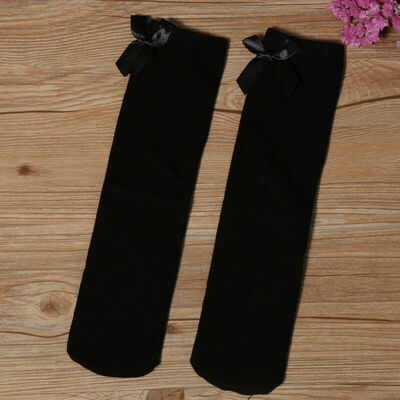

Hot Baby Girl Toddler Kids Knee High Length Cotton Socks Bow Lace Frill 1-8Years