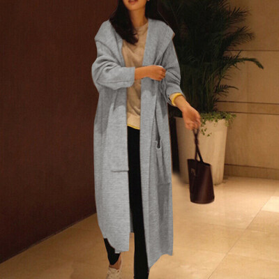 

Tailored Oversized Womens Long Sleeve Knitted Cardigan Sweater Casual Outwear Coat Jacket