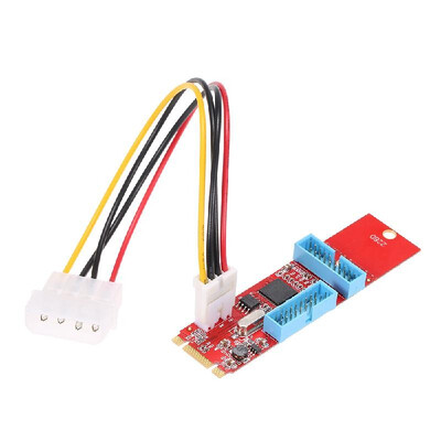 

NGFF M2 to USB30 Adapter Card 19Pin 2 Port Converter Support 22602280