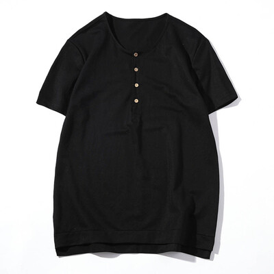 

Toponeto Mens Short Sleeve Solid Comfortable Buttons Casual Slim T-Shirt Sport Tops