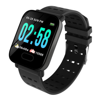 

A6 Heart Rate Blood Pressure Monitor Pedometer IP67 Waterproof Smartwatch