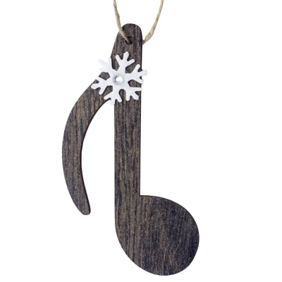 

Tailored Christmas Decorations Wooden Painted Snowflake Musical Notes Christmas Ornaments