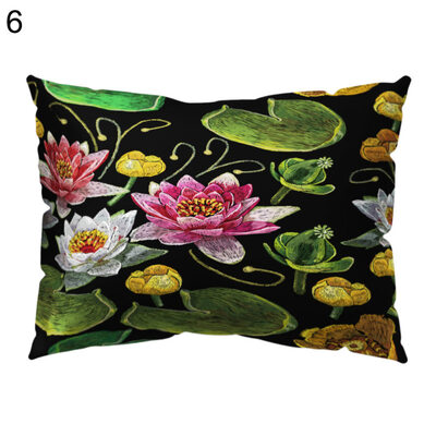 

Fresh Flower Bird Pillow Case Cushion Cover Sofa Bed Car Cafe Office Decoration