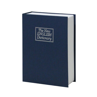 

Secret Dictionary Book Hidden Money Jewelry Safe Storage Box Security Key Lock Colorful