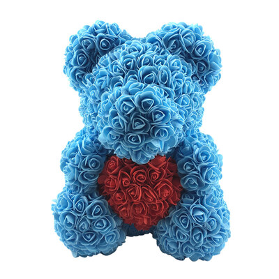 

Love Heart Foam Rose Flower Lovely Bear Valentine\s Day Birthday Romantic Gift