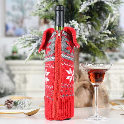 

Tailored Merry Christmas Santa Wine Bottle Bag Cover Xmas Festival Party Table Decor Gift