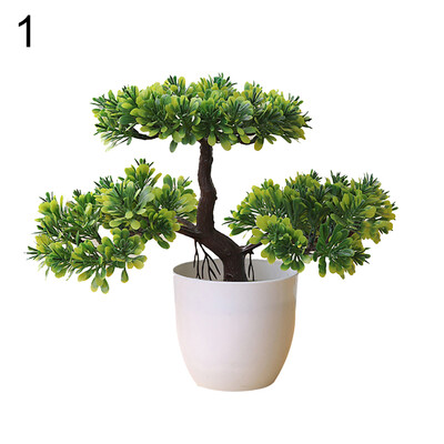 

Artificial Plant Tree Bonsai Fake Potted Ornament Home Hotel Garden Decoration