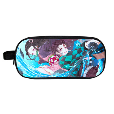 

Demon Slayer Kimetsu No Yaiba Backpack Anime School Pen Bag Pencil Case For Teen Boys Girls Students