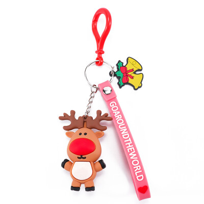 

Chrismas Cartoon Santa Claus Cute Couple Key Rings Key Chains Christmas Gifts