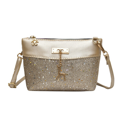 

Tailored Fashion Women Girl Bling Sequins Flap Bags Pretty Deer Crossbody Shoulder Bags