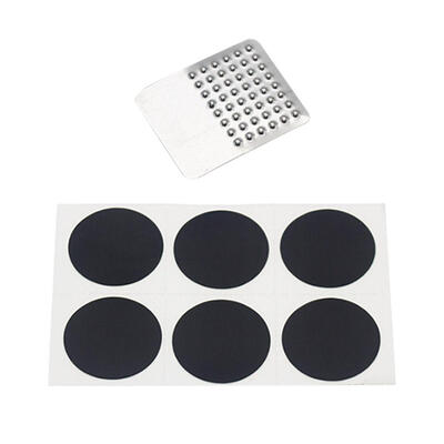 

6pcs Bicycle No Glue Tire Repair Kits Pieces Rubber Black Bike Accessories