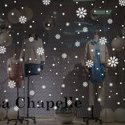 

〖Follure〗Wall Window Stickers Angel Snowflake Christmas Xmas Vinyl Art Decoration Decals