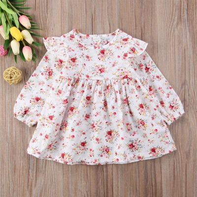 

Newborn Toddler Baby Girls Floral Princess Dress Christmas Party Tutu Dresses