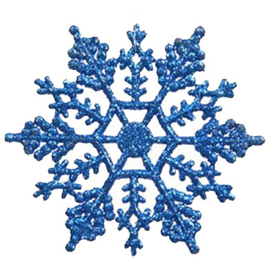 

1PCS Christmas decorations acrylic 10CM snowflake Christmas supplies decoration Christmas tree pendant loose powder
