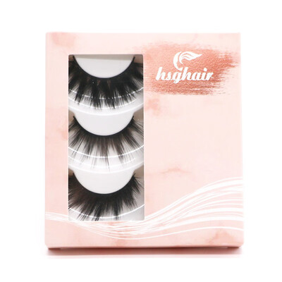 

HUISGHAIR 25mm 7D luxury mink on hair natural three-dimensional thick eyelashes beauty tools 14518