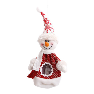 

Tailored Christmas Sled Shape Portable Candy Bag Cartoon Deer Pattern Apple pouch Snowman