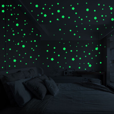 

〖Follure〗3D Stars Glow In The Dark Luminous Fluorescent Wall Stickers Room Decors