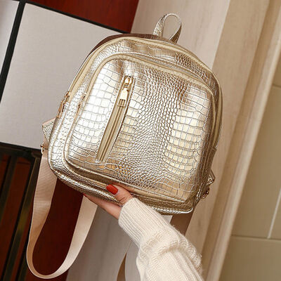 

2018 New Style Fashion Women Girl Small Backpack Solid Zipper Backpacks Travel Rucksack Shoulder School Bags