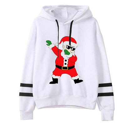 

Tailored Women Christmas Print Hooded Long Sleeves Sweatshirt Hooded Pullover Tops Shirt