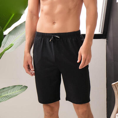 

Summer Elastic Waist Mens Shorts Soft Thin Modal Cotton Casual Short Pants Sleep Bottoms