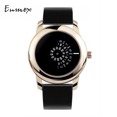 

Qixi Festivals gift translation Enmex all-black lens concept tonal watch movement digital tide cool watch