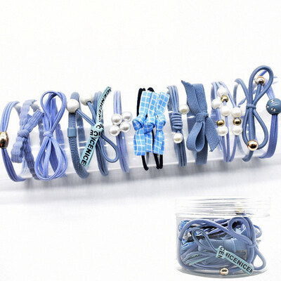 

Fashion Headwear Set Small Fresh Hair Band Hair Accessories Women Hair Ponytail Rubber Band Sweet Head Rope Scrunchie 12PCSSet