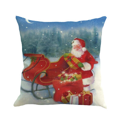 

Siaonvr Christmas Pillow Cover Pillowcases Decorative Sofa Cushion Cover 45x45cm