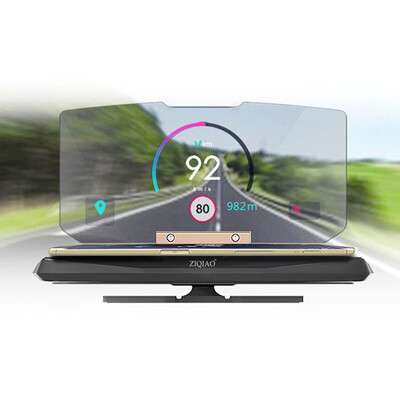 

ZIQIAO Universal Mobile GPS Navigation Bracket HUD Head Up Displayer for Smartphone Car Mount Stand Phone Holder