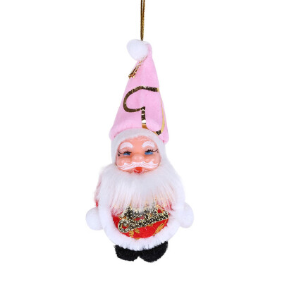

Toponeto 1PC Colorful Christmas Santa Claus Ornaments Xmas Tree Hanging Decoration