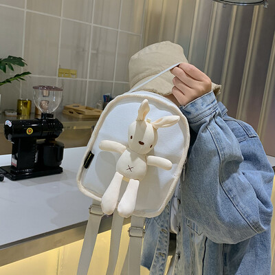 

2019 popular cute small bag handbag new shoulder bag Korean student canvas bag high school campus backpack