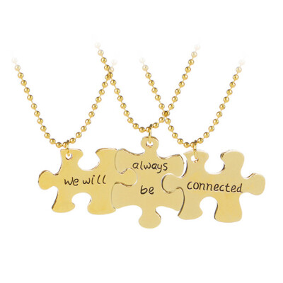 

Stylish Necklace We Gifts Be Will Puzzle Always Connected Lettering