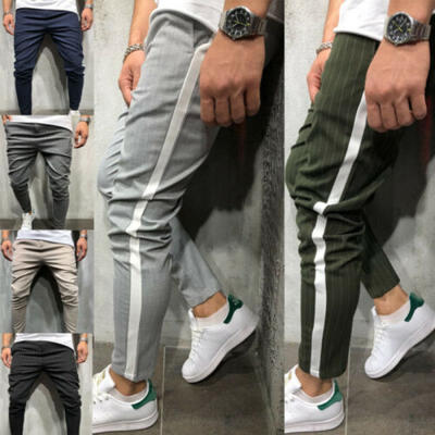 

UK Mens Jogger Slim Fit Streetwear Mens Track Pants Jogging Trousers Pants