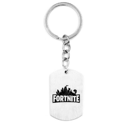 

Game Peripheral Accessories Fortnite Logo Printing Necklace Stainless Steel Pendant Necklaces Beads Chain Men Women Memento Jewelr